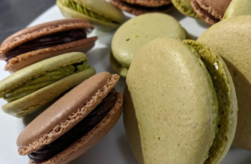 Macarons thé matcha